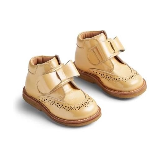 Wheat stivali con velcro bowy - unisex, scarpe per chi inizia a camminare bambini, 5310 limone, 25 eu
