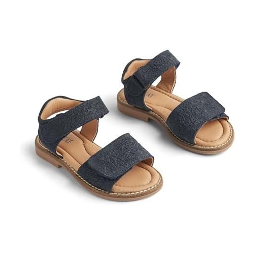 Wheat sandalo senza punta teani-girl-vera pelle, scarpe per chi inizia a camminare unisex-bambini, rosa 2026, 27 eu