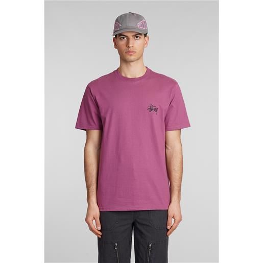 Stussy t-shirt in cotone bordeaux