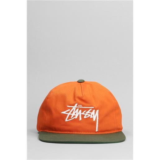Stussy cappello in cotone arancione