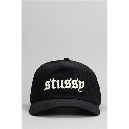 Stussy cappello in cotone nero