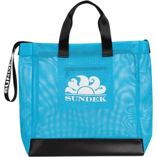 SUNDEK beach bag with bigo logo borsa da mare donna