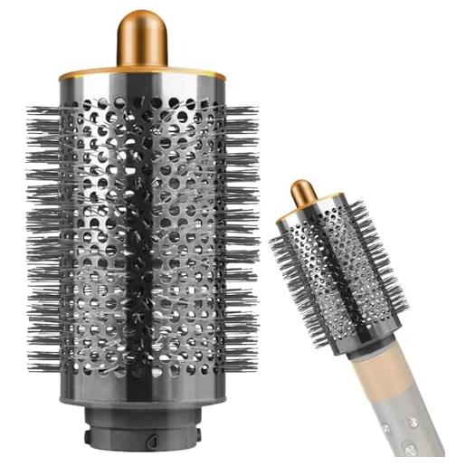 EASSL grande spazzola rotonda per dyson airwrap, grande spazzola rotonda, compatibile con airwrap hs01/hs05, per tutti i tipi di capelli (oro)