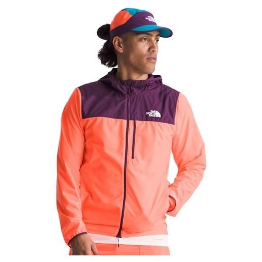 The North Face higher run wind giacca vivid flame/black currant purple s