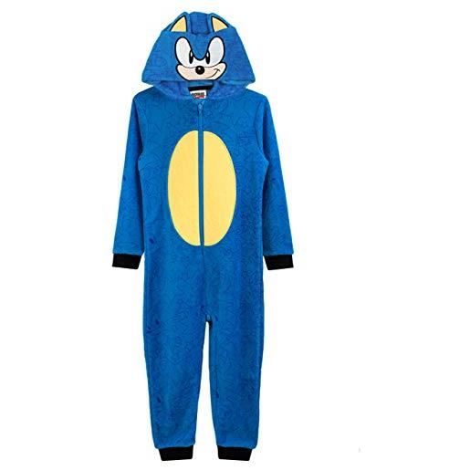 Sonic the Hedgehog onesie bambini boys pigiama tutti in un pj 5-6 anni
