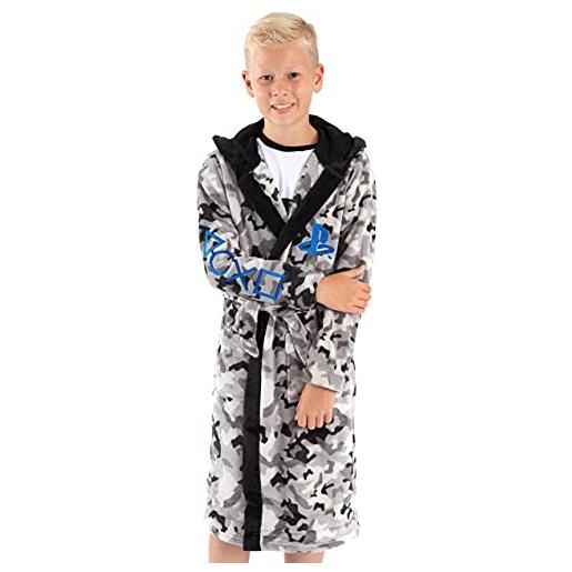 Playstation dressing gown boys kids game pocket accappatoio 9-10 anni