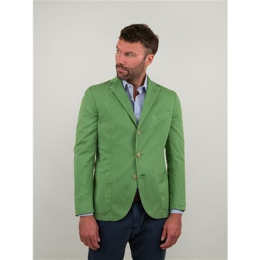 ANDREA MORANDO blazer in cotone verde