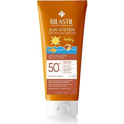 IST.GANASSINI SpA rilastil sun system latte vellutato baby spf50+ - protezione solare molto alta per bambini - 200 ml