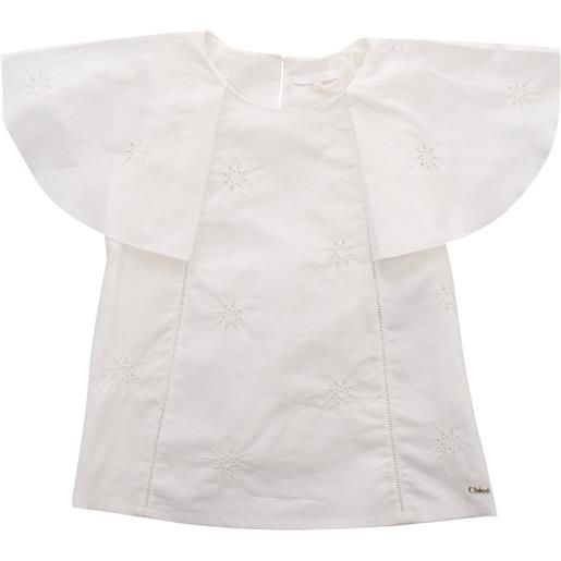 Chloé camicia bianca con logo