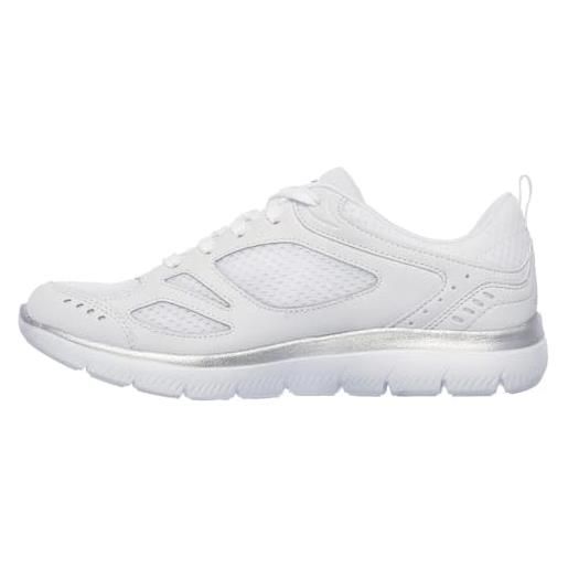 Skechers sneakers donna bianco 12982-wsl