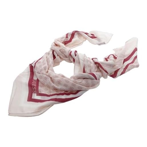 GUESS deesa logo foulard scarf 130x130 taupe logo