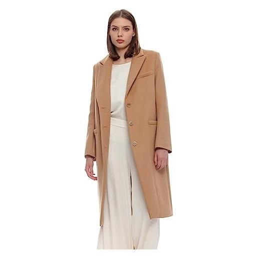 Kocca cappotto lungo elegante con tasche marrone donna mod: pellew size: xs
