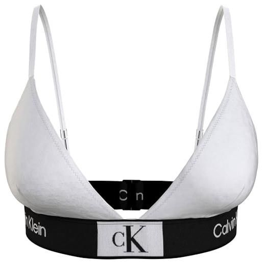 Calvin Klein triangle-rp 256 kw0kw02256 reggiseni a triangolo, bianco (pvh classic white), s donna