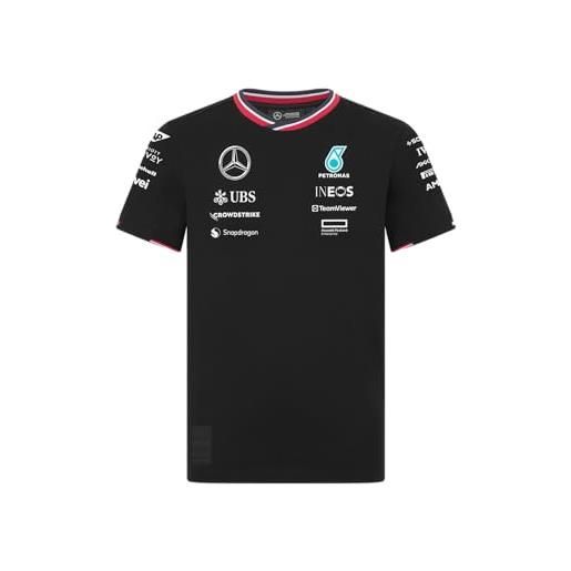 Mercedes AMG Petronas f1 maglietta della squadra 2024 per bambini - nero - taglia: 152