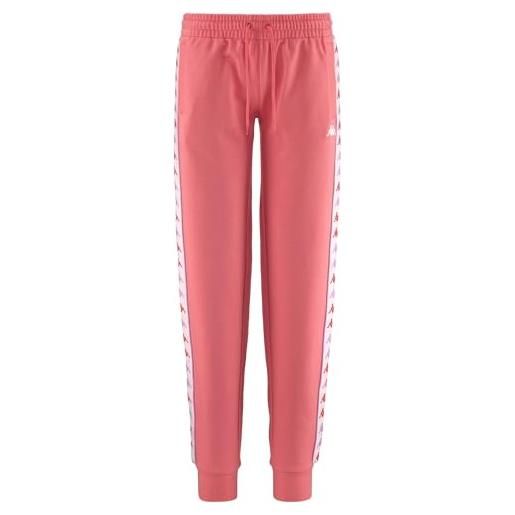 Kappa 222 banda barnui 2 - pants - pantaloni sportivi - donna - pink md-white-violet lilla