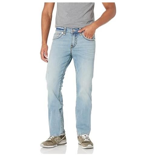 True Religion brand jeans men's ricky super t straight jean, brussels medium