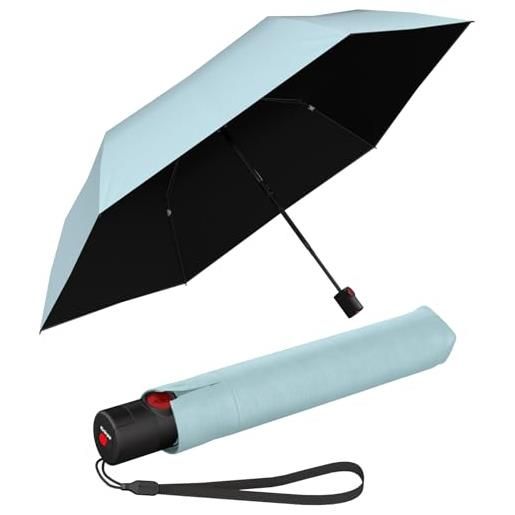 Knirps ombrello tascabile ultra u. 200 medium duomatic - on to automatico - antitempesta - antivento, ghiaccio con protezione uv e calore, 95 cm, ombrello tascabile automatico