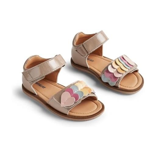 Wheat sandali in vernice senza dita uma - unisex, scarpe per chi inizia a camminare bambini, 9011 beige, 28 eu