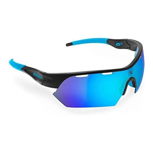SIROKO - occhiali da ciclismo per bambini k3xs atlantic. Nero/blu