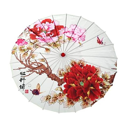 Ixppidxi portaombrelli ombrello cinese ombrello di carta oliata ombrellone orientale ombrellone portatile antipioggia ombrelloni da sole per le donne ombrellone tenuto in mano