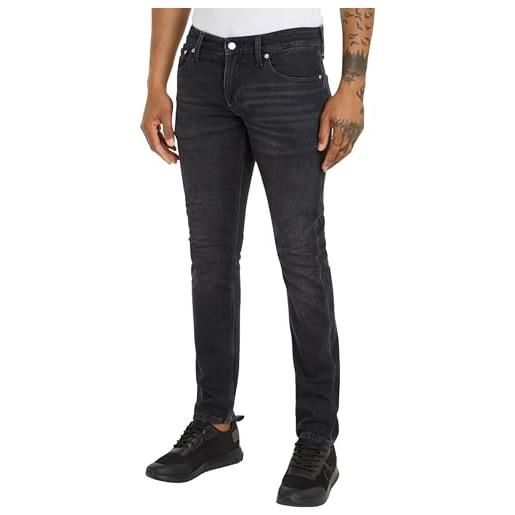 Calvin Klein Jeans jeans uomo slim fit, blu (denim black), 34w/30l