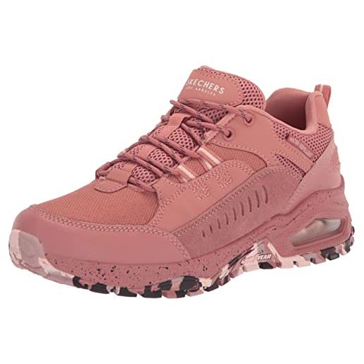 Skechers sentiero uno, scarpe da ginnastica donna, rivestimento in rete durabuck in pelle scamosciata rosa, 35 eu