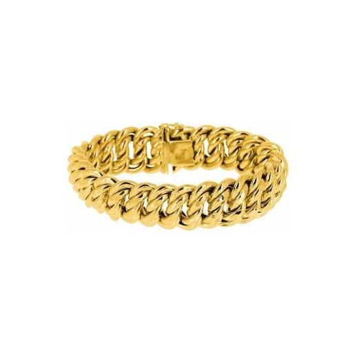 AvenueDuBijou - bracciale a maglia americana, in oro 18 carati
