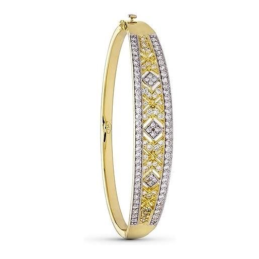 Inmaculada Romero IR bracciale in oro bicolore 18k bracciale a pencase rigido