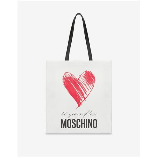 Moschino shopper in nappa 40 years of love