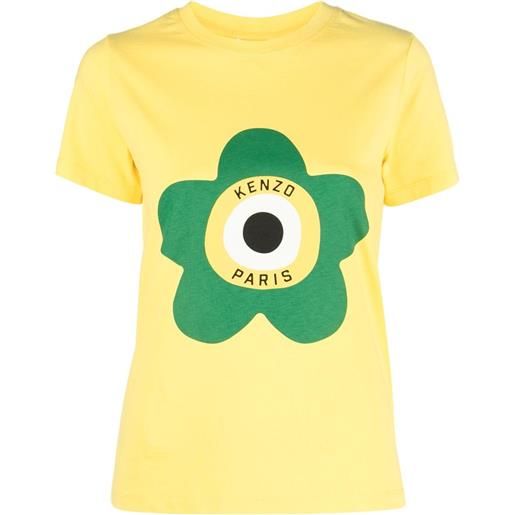 Kenzo t-shirt con stampa target - giallo