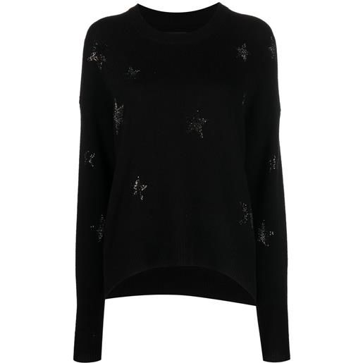 Zadig&Voltaire maglione con stampa - nero