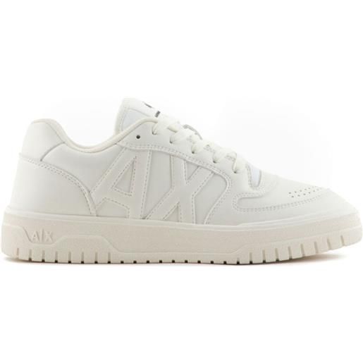 Armani Exchange sneakers con logo goffrato - bianco