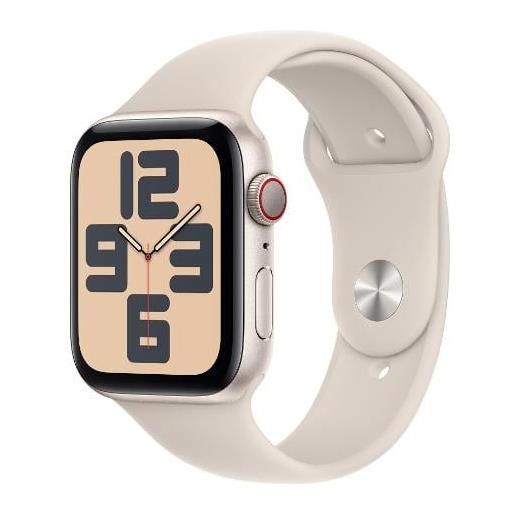 Apple smartwatch Apple watch se gps + cellular 44mm cassa in alluminio con cinturino sportivo m/l galassia [mrgx3ql/a]