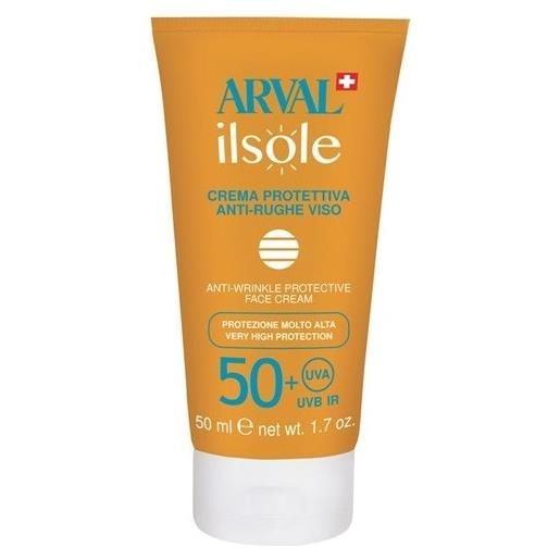 Arval il sole crema protettiva sfp50+ antirughe viso 50 ml