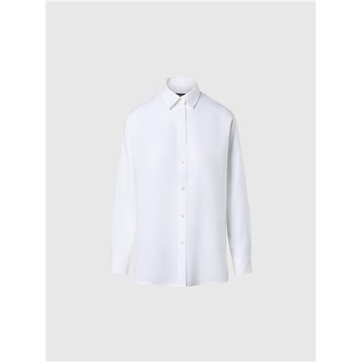 North Sails - camicia in tencel™ a righe, white