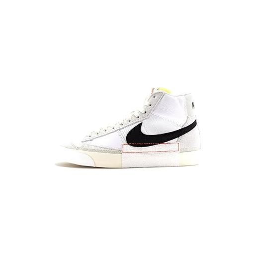 Nike blazer mid pro club, sneaker uomo, white black light bone summit white, 42 eu