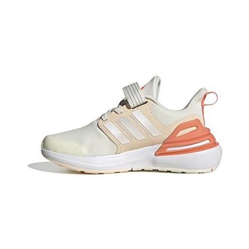 Adidas rapida. Sport el k, sneaker, off white/zero met. /solar red, 36 eu