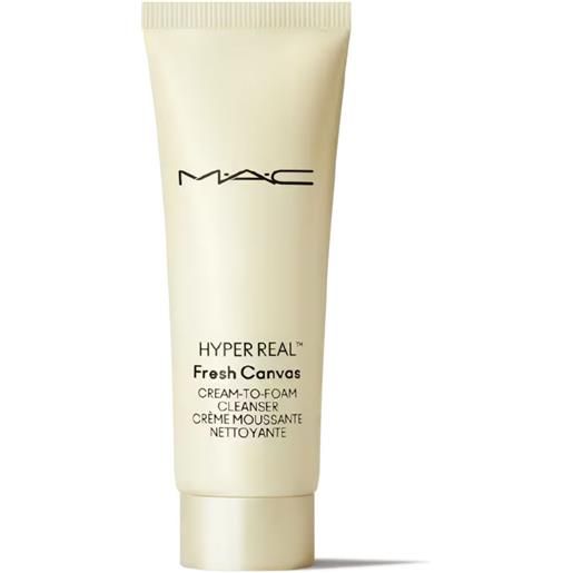 MAC hyper real fresh canvas cream to foam cleanser detergente 125 ml