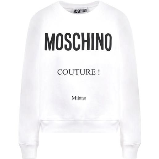 MOSCHINO COUTURE felpa logo moschino couture in cotone