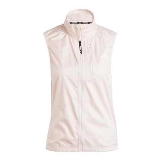 adidas own the run vest giacca, putty mauve, l women's