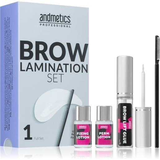 andmetics professional brow lamination set