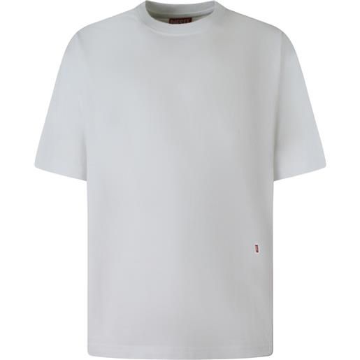 DIESEL t-shirt bianca con stampa posteriore per uomo