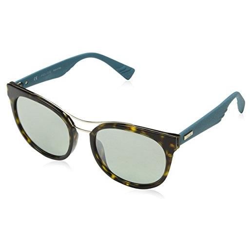 Police spl412 52722k occhiali da sole, multicolore (shiny dark havana), 45 unisex-adulto