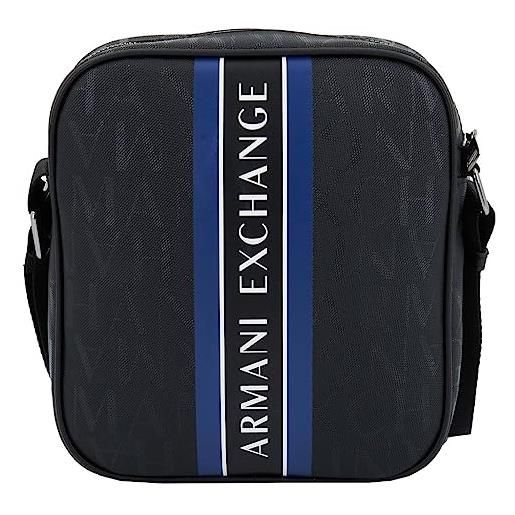 Armani exchange messenger bag nero 31921 black/ultra marine medium