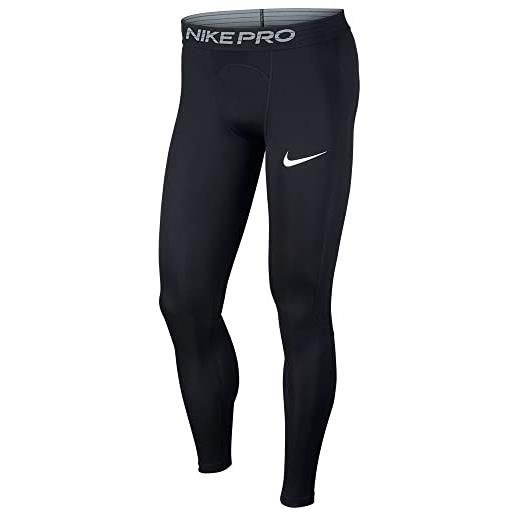 Nike pro tight, pantaloni uomo, nero (black/white), (taglia produttore: xx-large)