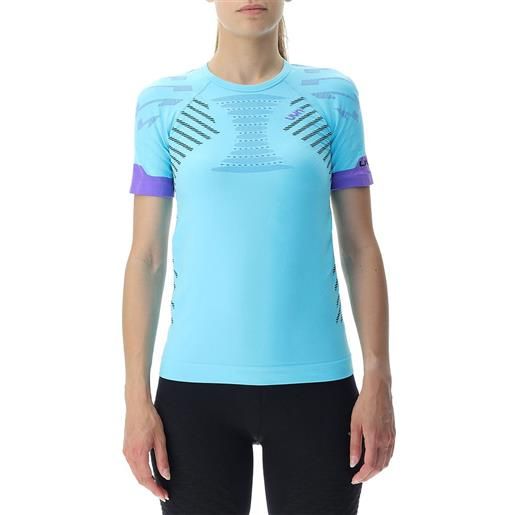 Uyn running ultra1 short sleeve t-shirt blu xs donna
