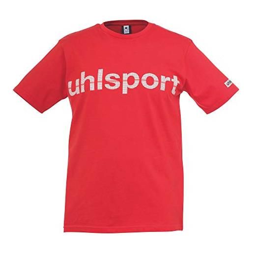 uhlsport essential promo t-shirt, uomo, rot, 3xl