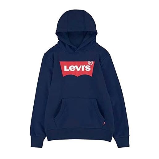 Levi's lvb batwing screenprint hoodie, felpa con cappuccio bambini e ragazzi, rosso (levis red/ white), 12 anni