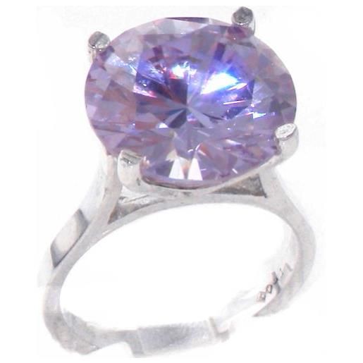 LetsBuySilver anello donna in argento 925 sterling con tanzanite 16.5 carati - taglia 16 - altro taglie disponibili