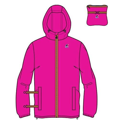K-Way le vrai 3.0 claude giacche, unisex-bambini - pink intense - 6 anni